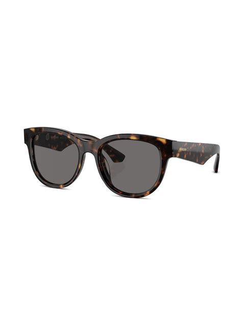 burberry wayfarer sunglasses with quilted temple-brown|Burberry Eyewear Tortoiseshell wayfarer.